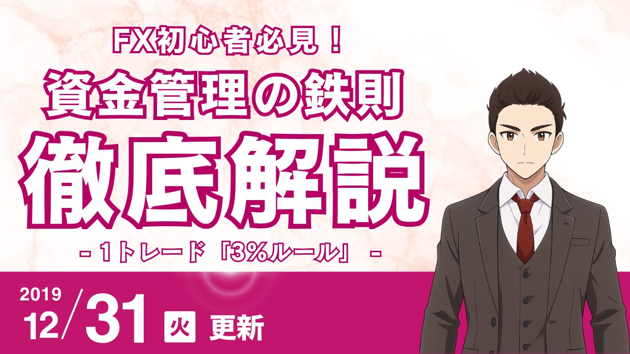 【FX資金管理の鉄則】1トレード「3%ルール」でポジション量を調整し、連敗でも負けない安定トレード術