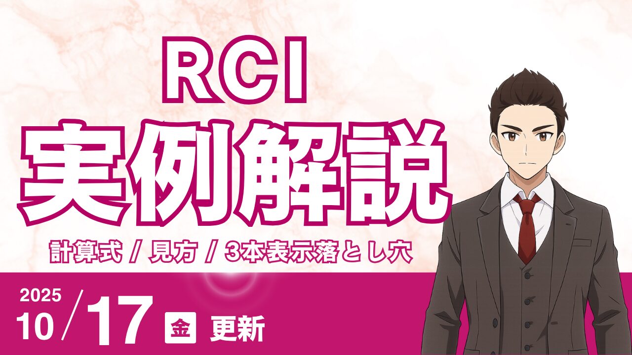FX トレーダー必見：RCI（Rank Correlation Index） 入門から応用まで（JForex4.RCI）｜3本表示の落とし穴と実戦的判断法