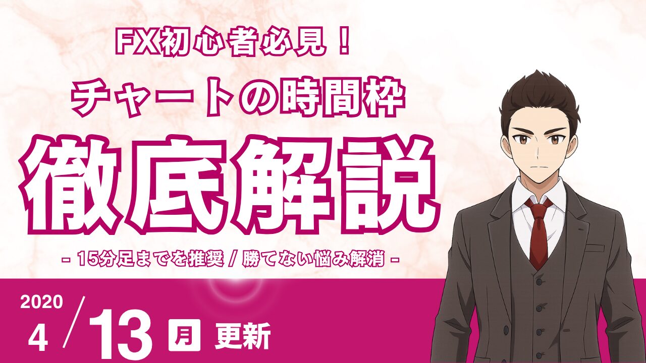 【FX初心者必見】チャートの時間枠は「15分足まで」でOK！勝てない悩みを解消する3つの理由と使い方