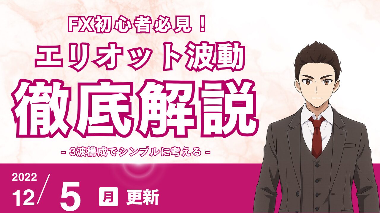 【FX初心者向け】エリオット波動を「3波構成」でシンプルに！チャネルラインの応用で波の終点を予測する